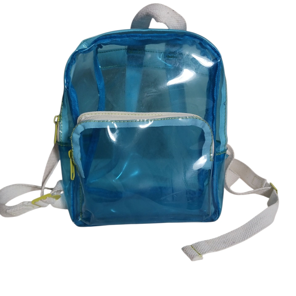 Blue Transparent Mini Backpack